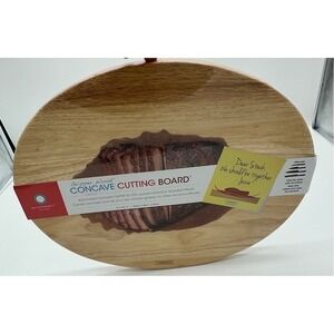 Architec Cutting Board Unisex Gripper Wood Concave Meat Carving Natural